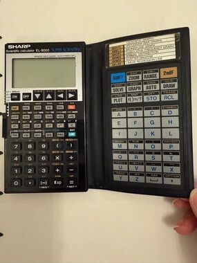 Vintage Sharp EL-9000 Super Scientific Calculator - Black